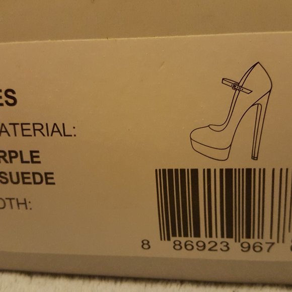 Jessica Simpson Sailes Women's Size 7 Dark Purple Mary Jane Platforms - Picture 2 of 2